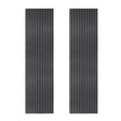 Acoustic Slat Wall Panels x 2  Anthracite Grey