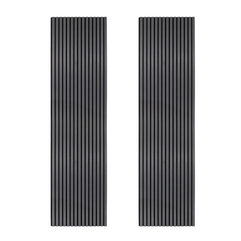 Acoustic Slat Wall Panels x 2  Anthracite Grey