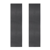 Acoustic Slat Wall Panels x 2  Anthracite Grey