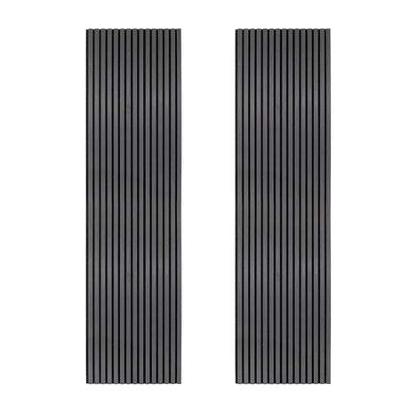 Acoustic Slat Wall Panels x 2  Anthracite Grey