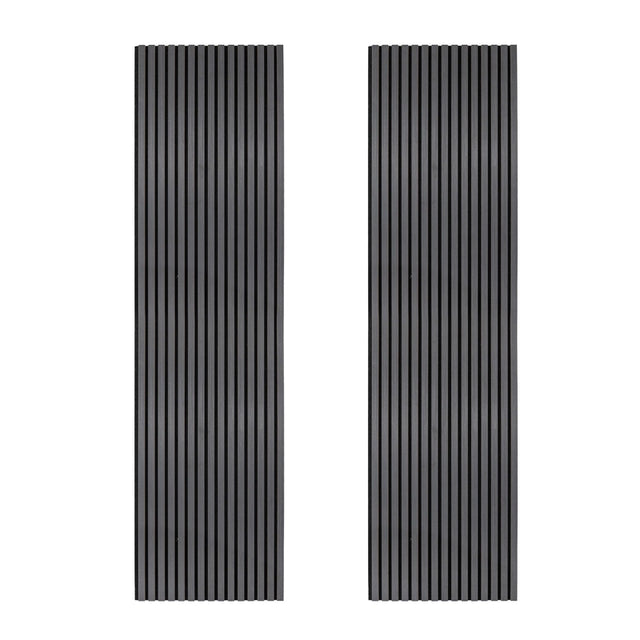 Acoustic Slat Wall Panels x 2  Anthracite Grey