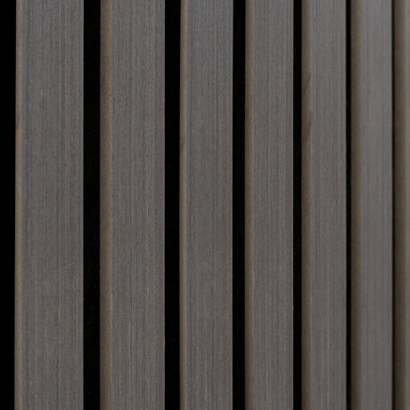 Acoustic Slat Wall Panels x 2  Anthracite Grey