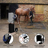 Deluxe Portable Horse Shower - Black