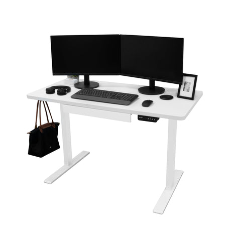 Electric Standing Desk With Drawer - 120cm x 60cm