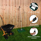 Rotary Spreader & 50cm Lawn Leveller - Green