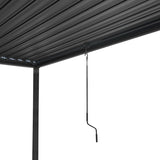 Aluminium Pergola With Anthracite Blinds - 3m x 4m