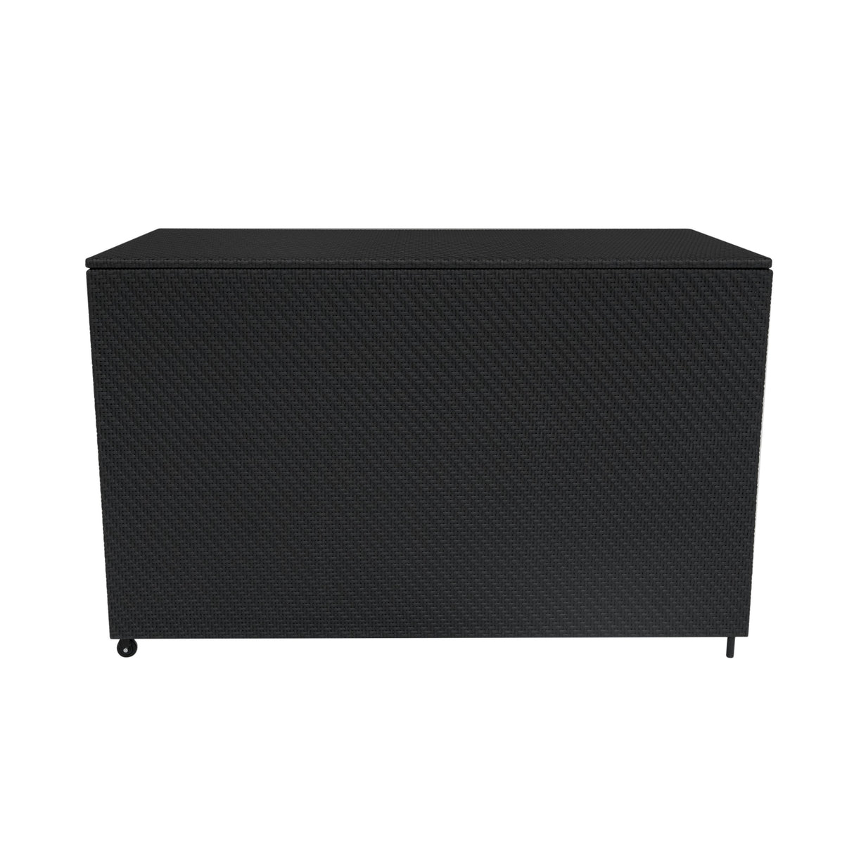 Serafina Rattan Modular 6 Piece Furniture Set & 996L Storage Box – Black