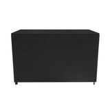 Serafina Rattan Modular 6 Piece Furniture Set & 996L Storage Box – Black
