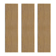 Acoustic Slat Wall Panels x 3 - Oak