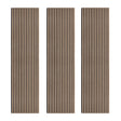 Acoustic Slat Wall Panels x 3 - Light Walnut