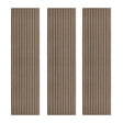 Acoustic Slat Wall Panels x 3 - Light Walnut