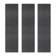 Acoustic Slat Wall Panels x 3  Anthracite Grey