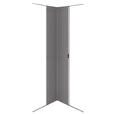 Tambour Shower Door  Silver