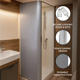 Tambour Shower Door  Silver