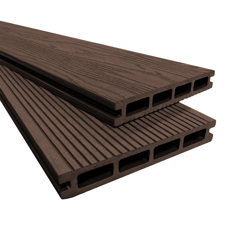 Composite Decking Boards x 5  Brown