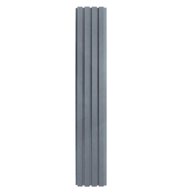 WPC Slatted Wall Cladding x 4 Panels  Grey