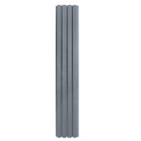 WPC Slatted Wall Cladding x 4 Panels  Grey