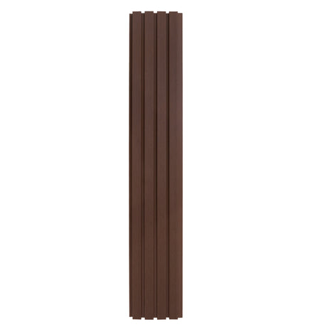 WPC Slatted Wall Cladding x 4 Panels  Brown