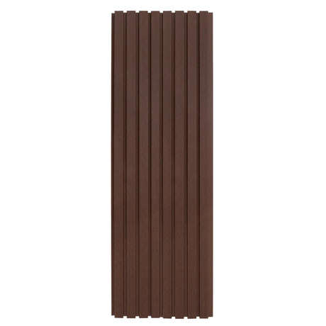 WPC Slatted Wall Cladding x 4 Panels  Brown