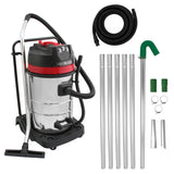 80L Wet & Dry Vacuum With Gutter Vacuum Poles & 5m Hose