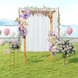 Wooden rose arch garden arch archway with roof trellis trellis arch orange M