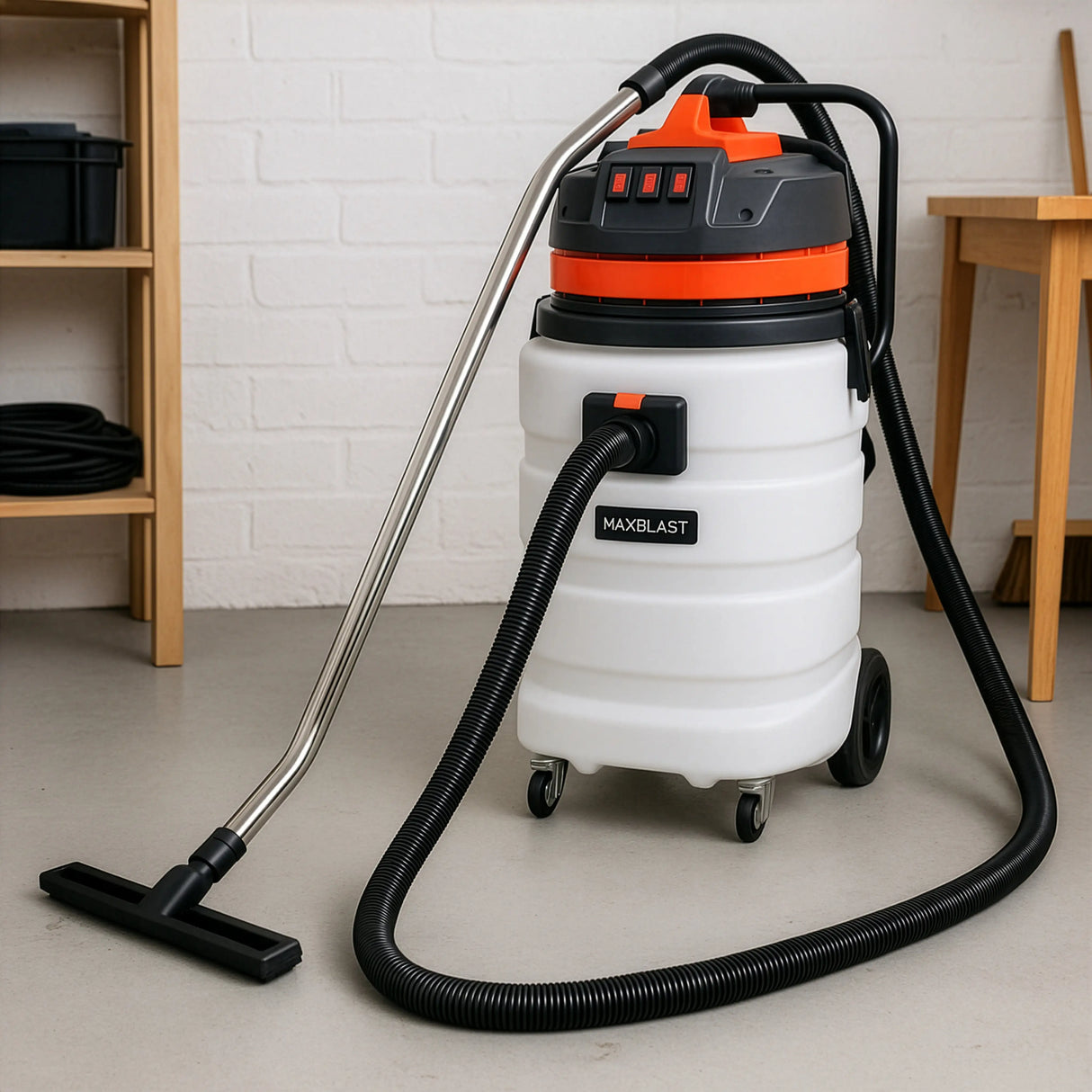 90L Wet & Dry Vacuum With 5m Hose