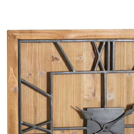 Williston Square Wooden Wall Clock