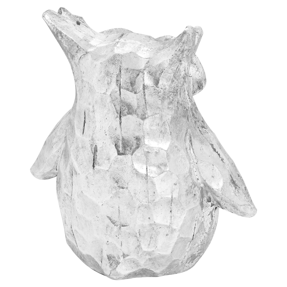 Olive The Silver Ceramic Owl