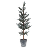 Christmas Fir Tree In Stone Pot