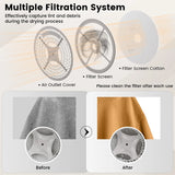 220-240V Portable Clothes Dryer 800W Compact Laundry Dryer