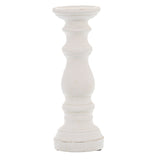 Matt White Small Ceramic Column Candle Holder