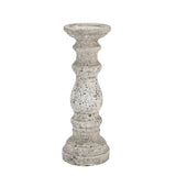 Small Stone Ceramic Column Candle Holder