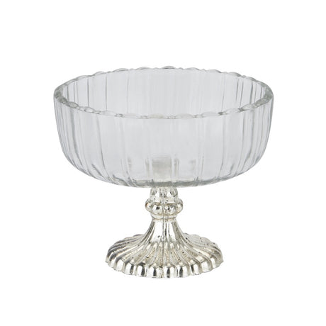 Small Fluted Glass Display Bowl