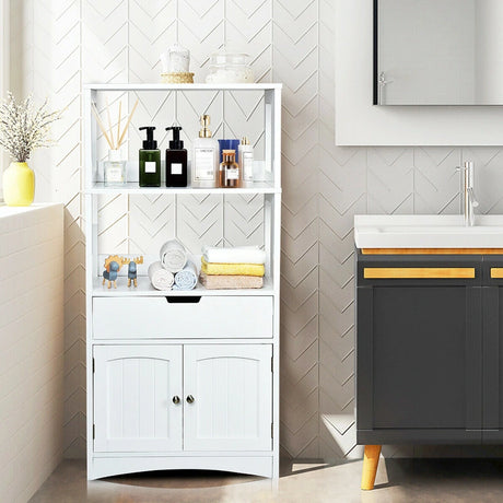Storage Cabinet Display Shelf with Durable Material for Bathroom