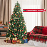 180/225cm Artificial Christmas Tree with PVC Branch Tips-7.5 ft