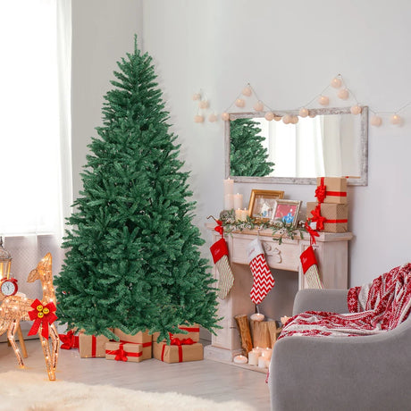 180/225cm Artificial Christmas Tree with PVC Branch Tips-7.5 ft