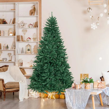 180/225cm Artificial Christmas Tree with PVC Branch Tips-7.5 ft