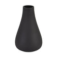 Black Tapered Glass Vase