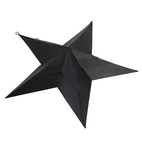 Matt Black Convexed Large Star