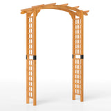 Wooden rose arch garden arch archway with roof trellis trellis arch orange L