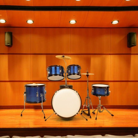 5-Piece Junior Drum Set For Kids -Blue