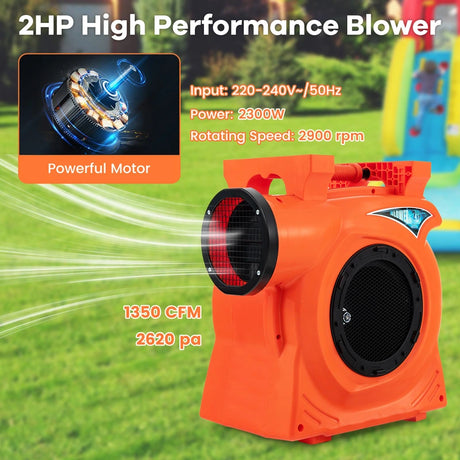 2HP/2300W Commercial Air Blower with Integrated Handle