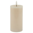 Luxe Collection Melt Effect 3x6 Taupe LED Wax Candle