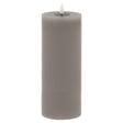 Luxe Collection Melt Effect 3.5x9 Grey LED Wax Candle