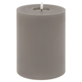 Luxe Collection Melt Effect 6x8 Grey LED Wax Candle