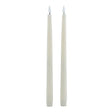 Luxe Collection S/2 Taupe LED Wax Dinner Candles