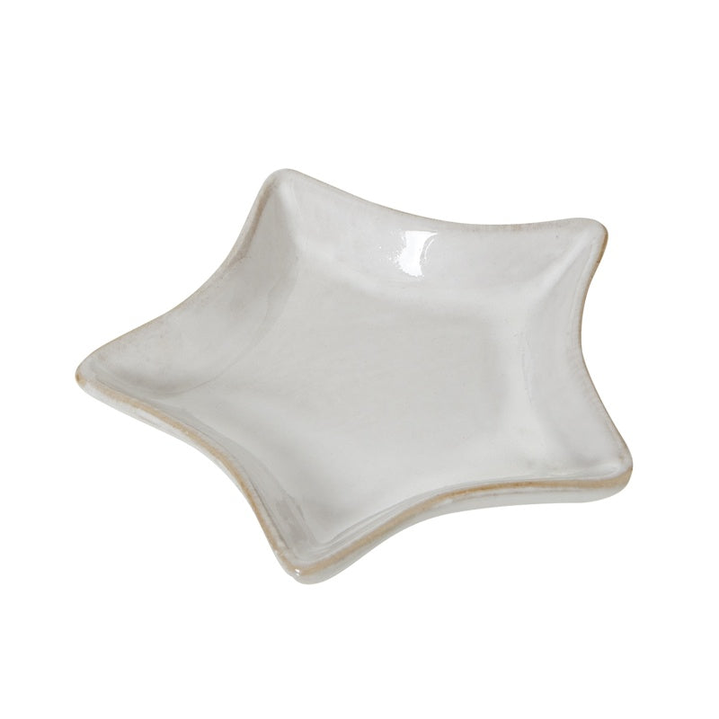 Small White Ceramic Star Dish