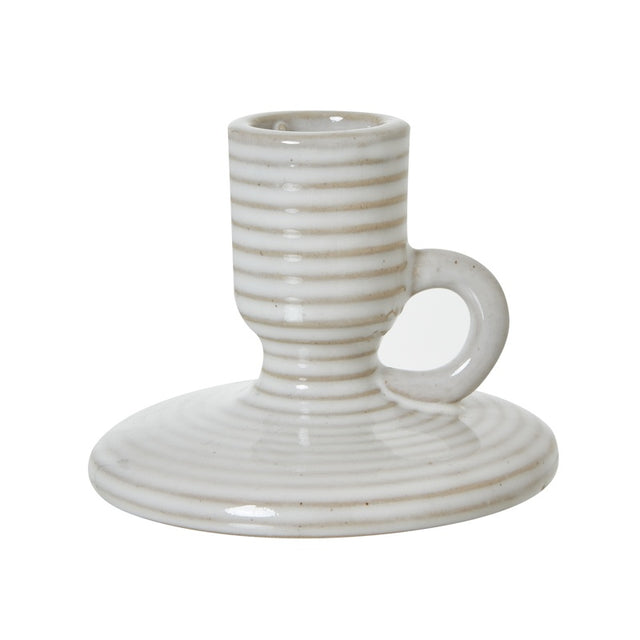 Ceramic Taper Candle Holder  With Handle