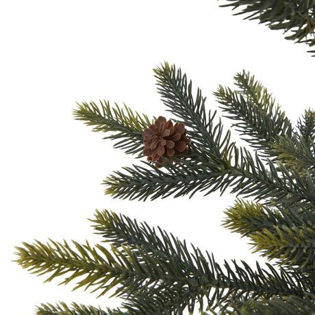 Medium Spruce Tree With Wicker Basket