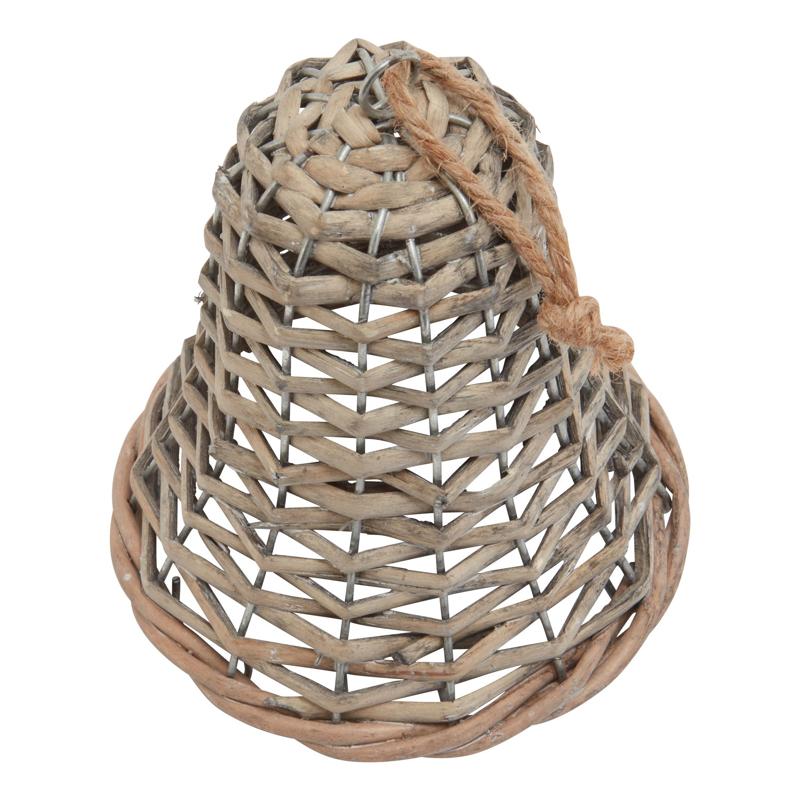 The Noel Collection Medium Wicker Bell Decoration